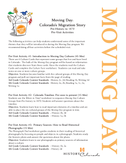Moving Day: Colorado`s Migration Story