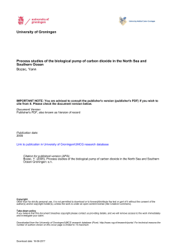 Process studies of the biological pump of carbon dioxide in