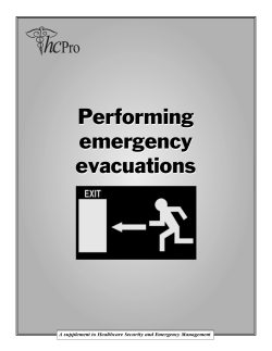 Performing emergency evacuations