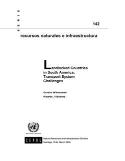 Landlocked Countries in South America - CEPAL