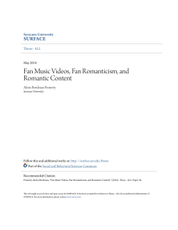 Fan Music Videos, Fan Romanticism, and Romantic Content