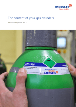 The content of your gas cylinders