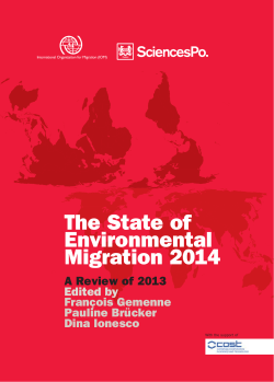 State Environmental Migration 2014 - International Organization for