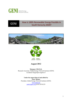 How is 100% renewable energies possible in South Korea by 2020?