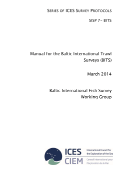Manual for the Baltic International Trawl Surveys (BITS)