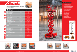Self-Propelled Rough-Terrain Scissor Lifts