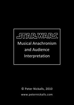 Musical Anachronism and Audience Interpretation