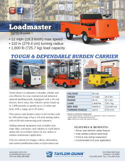Brochure - Taylor-Dunn