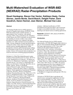 Multi-Watershed Evaluation of WSR-88D