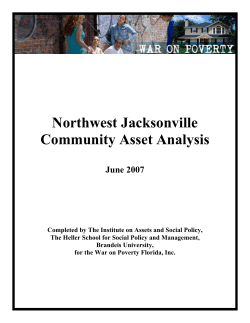 Northwest Jacksonville Community Asset Analysis