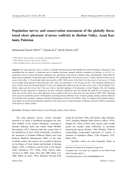 Population survey and conservation assessment of the globally