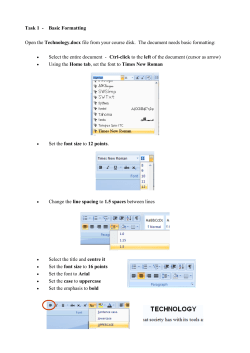 Word-processing Tasks.pub