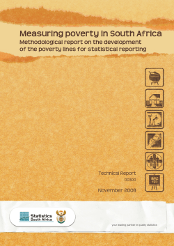 Measuring poverty in South Africa