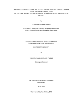 The submarine felsic volcanic environ hosting `giant