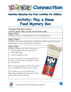 Activity: Play a Game Food Mystery Box