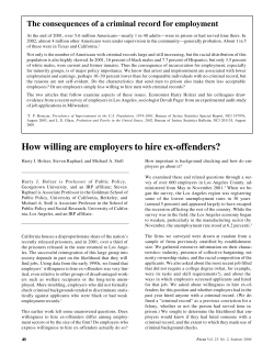 How willing are employers to hire ex-offenders?