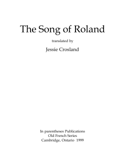 The Song of Roland