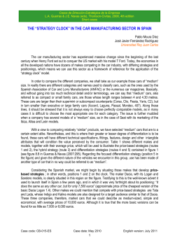 the &ldquo;strategy clock&rdquo; in the car manufacturing