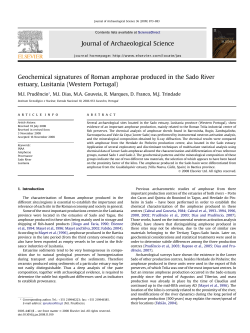 Geochemical signatures of Roman amphorae produced in the Sado