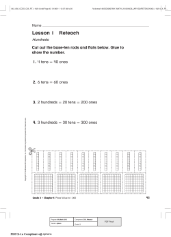 2nd Grade Reteach CH 5