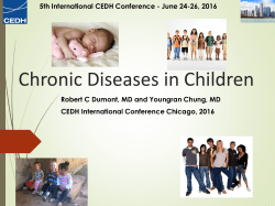Chronic Diseases in Children