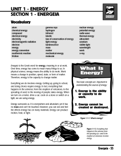 energy informational packet