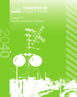 2040 Transportation Policy Plan - Chapter 8