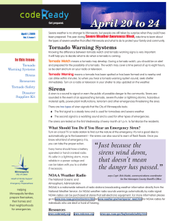 April 20 to 24 - City of Minneapolis