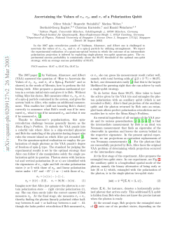 Ascertaining the Values of $\ sigma_x $, $\ sigma_y $, and