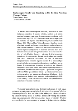 Gómez Reus. Arachnologies: Gender and Creativity in