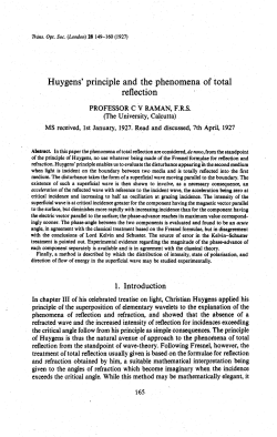 Huygens` principle and the phenomena of total reflection