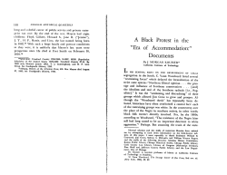 A Black Protest tn the "Era of Accommodation:" Documents