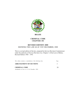 cap 101 criminal code act - Organization of American States