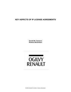 key aspects of ip license agreements