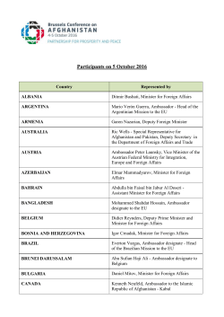 Participants list