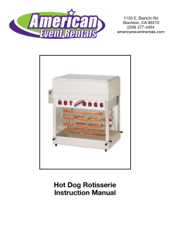Hot Dog Rotisserie - American Event Rentals