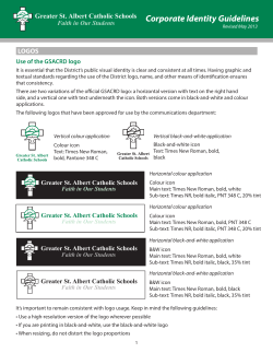 Corporate Identity Guidelines - Greater St. Albert Catholic Schools