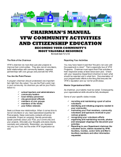 chairman`s manual vfw community activities and citizenship education