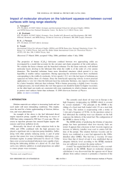 Impact of molecular structure on the lubricant squeeze