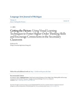 Getting the Picture: Using Visual Learning Techniques to Foster