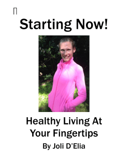 Starting Now! Healthy Living at Your Fingertips copy