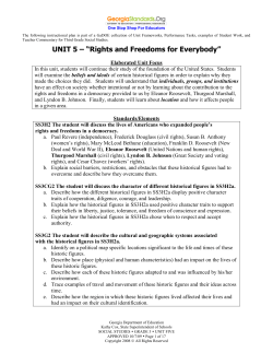 Unit 5 - Rights and Freedoms for Everybody