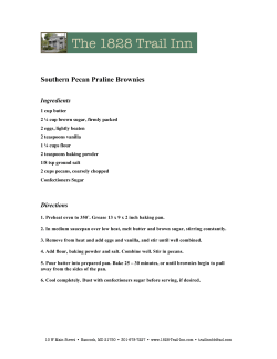 Southern Pecan Praline Brownies