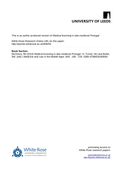 Medical licensing in late-medieval Portugal