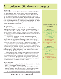 Agriculture: Oklahoma`s Legacy - 4