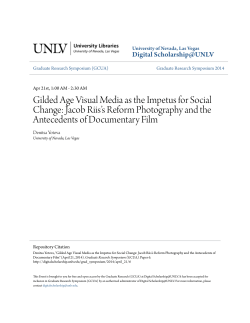 Gilded Age Visual Media as the Impetus for Social Change