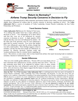 Return to Normalcy? Airfares Trump Security