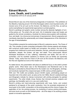 Edvard Munch. Love, Death, and Loneliness