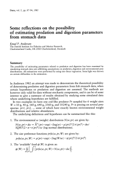 Some reflections on the possibility of estimating predation and