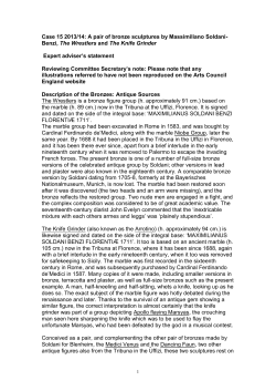 Proposed Sculpture acquisition